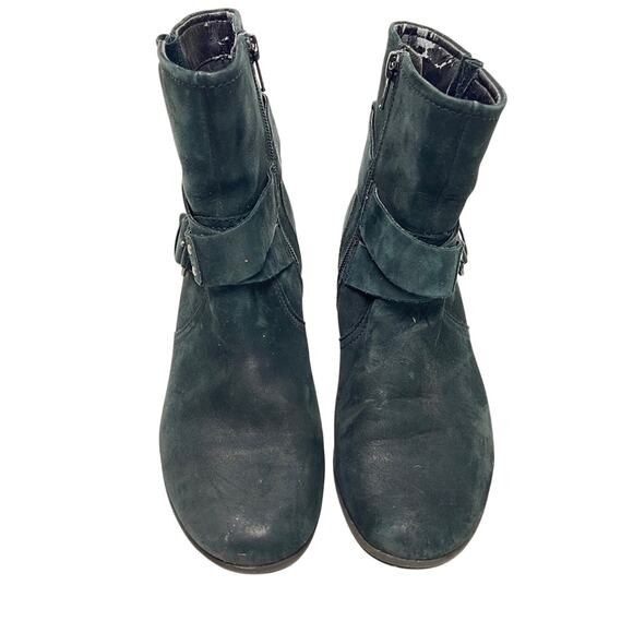 Cobb Hill New Balance Black Genuine Leather Suede Ankle Boots Booties Shoes 6 - Picture 5 of 15